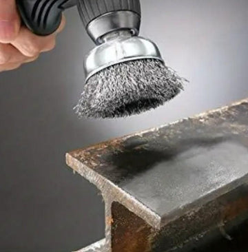 Wheel Brush  3" Drill To Metal Connector